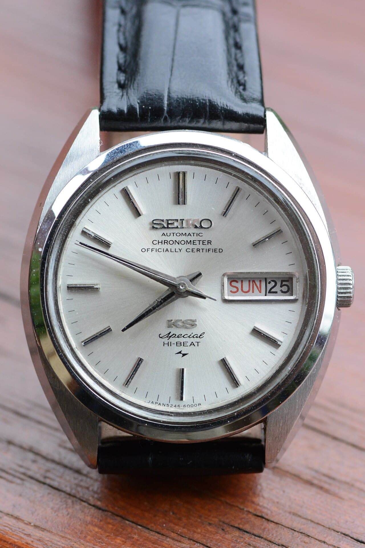 A vintage King Seiko Automatic Special Hi-Beat 5246-6000 — an original-era King Seiko from the 1960s-70s rivalry with Grand Seiko discussed in this article